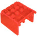 LEGO Orange rougeâtre néon transparent Pare-brise 4 x 4 x 2 Canopée Extender (2337)