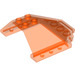 LEGO Transparentes Neonrot-Orange Windschutzscheibe 6 x 6 x 2 (35331 / 87606)