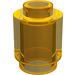LEGO Jaune fluo transparent Brique 1 x 1 Rond avec goujon ouvert (3062)