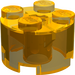 LEGO Transparent Neon Yellow Brick 2 x 2 Round (3941 / 6143)