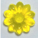 LEGO Transparant Neon Geel Clikits Daisy Klein met 10 Bloemblaadjes (45456 / 46282)