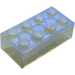 레고 투명한 오팔 벽돌 2 x 4 (3001 / 72841)