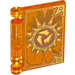 LEGO Transparent Orange Book Cover with Nexo Knights Book Of Destruction (24093 / 25220)