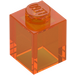 LEGO Transparent Orange Brick 1 x 1 (3005 / 30071)