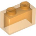LEGO Orange transparent Brique 1 x 2 sans tube à l&#039;intérieur (3065 / 35743)