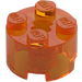 LEGO Orange Transparent Brique 2 x 2 Rond (3941 / 6143)