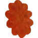 LEGO Transparent Orange Clikit Daisy 2 x 2 with 10 Petals (45455 / 46281)