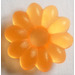 LEGO Transparant oranje Clikits 2 x 2 Bloem met 10 Bloemblaadjes met Gat (45458 / 46283)