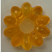 LEGO Transparentes Orange Clikits Blume Icon - 10 Blütenblätter (45457)