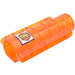 LEGO Transparent Orange Cylinder 9 x 4 x 2 with &#039;High Risk Area&#039; &amp; Caged Alien Sticker (58947)