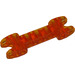 LEGO Transparent Orange Double Ball Joint Connector (50898)