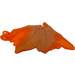 LEGO Transparent Orange Dragon Wing with Marbled Pearl Gold