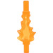 LEGO Transparentes Orange Flames mit Stange auf Both Ends