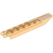 LEGO Transparent Orange Hinge Plate 1 x 8 with Angled Side Extensions (14137 / 30407)