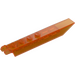 LEGO Transparent Orange Hinge Plate 1 x 8 with Angled Side Extensions (Round Plate Underneath) (14137 / 30407)