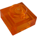 LEGO Transparentes Orange Platte 1 x 1 (3024 / 30008)