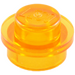 LEGO Orange transparent assiette 1 x 1 Rond (30057 / 34823)