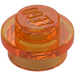 LEGO Transparent Orange Plate 1 x 1 Round (6141 / 30057)