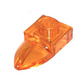 LEGO Transparentes Orange Platte 1 x 1 mit Zahn (35162 / 49668)