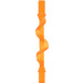 LEGO Transparent Orange Power Burst Rod with Spiral Ridge