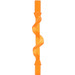 LEGO Transparant oranje Power Burst Rod met Spiraal Ridge