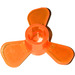 LEGO Transparent Orange Propeller with 3 Blades (6041)