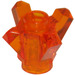 LEGO Orange Transparent Roche 1 x 1 avec 4 points (11127 / 28568)