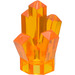 LEGO Transparant oranje Steen 1 x 1 met 5 punten (28623 / 30385)