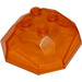 LEGO Transparant oranje Steen 4 x 4 x 1.3 Top (30293 / 42284)