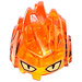 LEGO Transparentes Orange Felsen Monster Minifigure Kopf (87780)