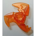 LEGO Transparant oranje Shuriken met Trailing Effect