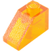 LEGO Orange transparent Pente 1 x 2 (45°) (6270 / 35281)