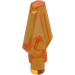 LEGO Transparent Orange Spear Head Tip (27257)