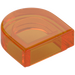 LEGO Transparent Orange Tile 1 x 1 Half Oval (24246 / 35399)