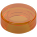 LEGO Transparent Orange Tile 1 x 1 Round (98138)