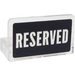 LEGO Transparent Panel 1 x 2 x 1 with &#039;RESERVED&#039; Sticker with Rounded Corners (4865)