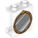 LEGO Transparent Panel 1 x 2 x 2 with Mirror with Side Supports, Hollow Studs (6268 / 60996)