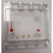 LEGO Transparent Panel 1 x 4 x 3 mit &quot;LL279&quot;, Thermometer und Radioactive Symbols Aufkleber mit Seitenstützen, Hohlbolzen (35323)