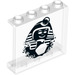 LEGO Transparent Panel 1 x 4 x 3 mit Sphinx mit Seitenstützen, Hohlbolzen (35323 / 68415)