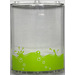 LEGO Transparent Panel 4 x 4 x 6 Curved with Lime liquid, splashes and bubbles Sticker (30562)