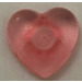 LEGO Transparent Pink 2x2 Small Heart with Clip (45450 / 46277)