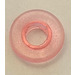 LEGO Gennemsigtig pink Clikits Bead Ring (Stor, Tynd, med Hul) (45472 / 45473)