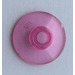 LEGO Transparent Pink Dish 2 x 2 (4740)