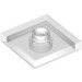 LEGO Transparent Plate 2 x 2 with Groove and 1 Center Stud (92569)