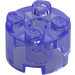 LEGO Violet Transparent Brique 2 x 2 Rond (3941 / 6143)