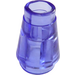 LEGO Transparent Purple Cone 1 x 1 with Top Groove (28701 / 64288)