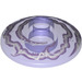 LEGO Transparent Purple Dish 2 x 2 with White and Lavender Lightning Swirl (4740)