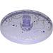 LEGO Transparent Purple Dish 4 x 4 with Force Field Pattern (Solid Stud) (3960 / 38133)