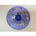 LEGO Transparent Purple Dish 4 x 4 with Moons, Stars and Magic Symbols (Solid Stud) (3960 / 43769)