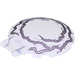 LEGO Transparent Purple Dish 6 x 6 with Handle with Handle and Silver and White Electricity Pattern (18675 / 21759)